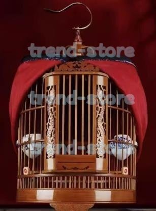 鳥かご 木彫り 彫刻 竹製 竹細工 アンティーク 木製 鳥籠 工芸品 龍拍卖