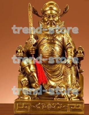 仏像「鍾馗さん」 開運祈願済 鍾馗様 鐘馗 魔除け・受験合格・厄除けの守護神 五月人形 武者人形 魔除け 置物 全高39cm拍卖