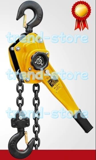 レバーホイスト レバーブロック G80マンガン鋼製 定格荷重0.75t 標準揚程1.5m 手動式 荷締め 運搬用 運送拍卖