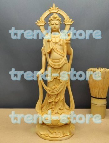 お守り本尊 勢至菩薩立像 勢至菩薩 うま年生まれの 仏教美術 木彫 仏像拍卖