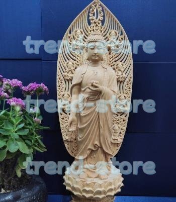 極上品 阿弥陀 阿弥陀如来 木彫仏像 仏教工芸品 精密彫刻 木彫仏教 仏師で仕上げ品拍卖