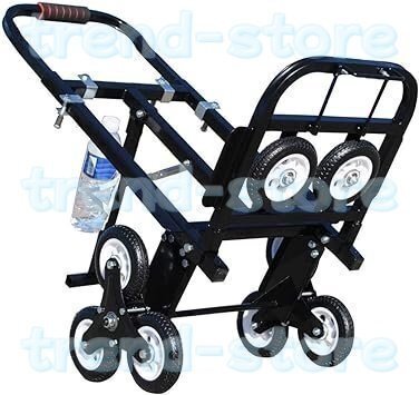 高品質 台車 階段 キャリーカート 折りたたみ 静音 荷物運ぶ 引っ越し車 業務用 家庭用 6輪タイヤ リフト重量190kg拍卖