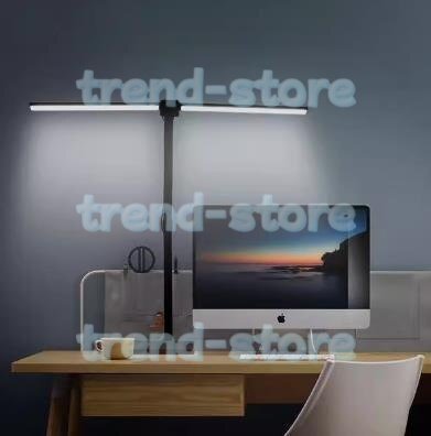 スタンドライト LED デスクライト 1500Lux 高輝度 幅さ80cm ダブル光源 4段階調光拍卖