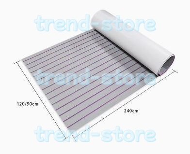 1200x2400x5mm 自己接着フォームチークシート マリンボートデッキ ヨット フローリングフロアマット パッドグレー ZCL383拍卖