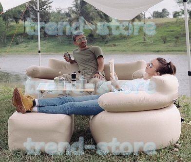 エアーソファー アウトドア 空気ソファー 2人掛け エコ材質 横転防止 フットポンプ付き カバー洗濯可能 収納袋付き 携帯便利 日光浴 キャ拍卖