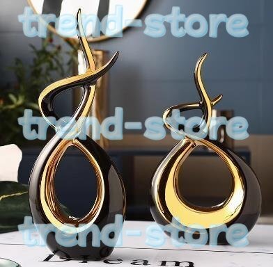 新入荷★極美品オブジェ 置物 2Pセット モダン アート 装飾品 芸術品 インテリア 雑貨 おしゃれ リビング 玄関 寝室拍卖