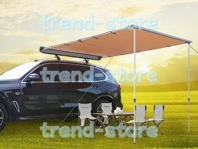便利グッズ アルミ合金製 オーニングテント サイドオーニング カーサイドオーニング 屋根 収納式 カーサイドタープ 汎用拍卖