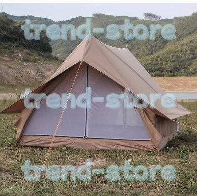 北欧ヴィンテージ キャンプテントBBQ ポリエステル 防水 3シーズン 混合綿 TC210 コンパクト 2人用 拍卖