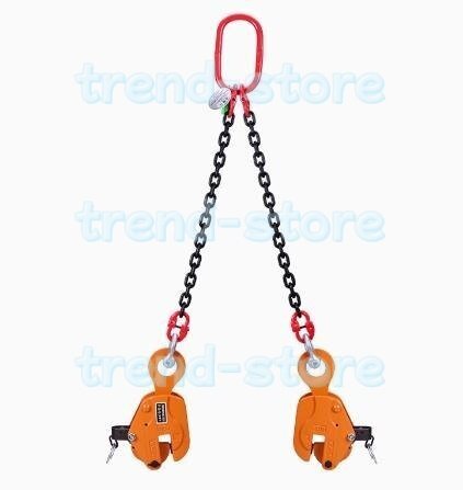 大好評 縦吊りクランプ チェーンスリング スーパーツール 2点吊り 使用荷重1t マンガン鋼 合金鋼 1m 縦つり用 吊上げ S139拍卖