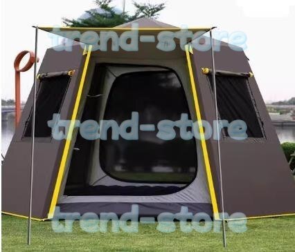 UV 六角形アルミポール自動屋外キャンプ野生ビッグテント 3-4persons オーニング庭パーゴラ 245*245*165 センチメートル拍卖