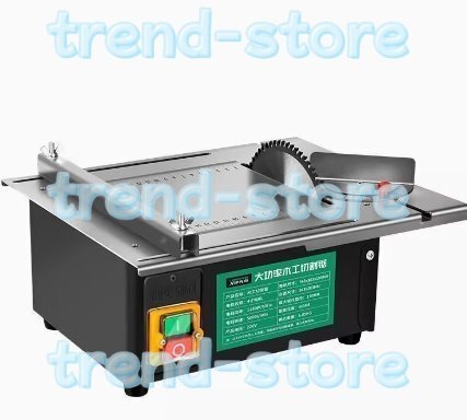 木工装飾テーブルソー 新しくアップグレードされたステンレススチールテーブルトップ、角度定規と調節可能なバッキング付き拍卖