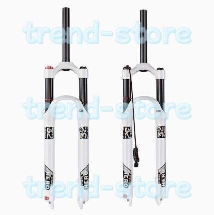 サスペンションフォーク マウンテンバイク 26インチ 120mm フロントフォーク トラベル と リバウンド調整 1-1/8インチ バイクMTB拍卖