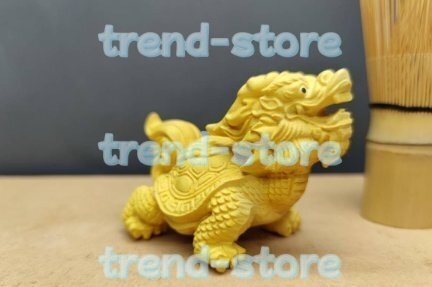 竜亀 職人手作り 細工精彫 飾り置物 彫刻工芸品 招財開運拍卖