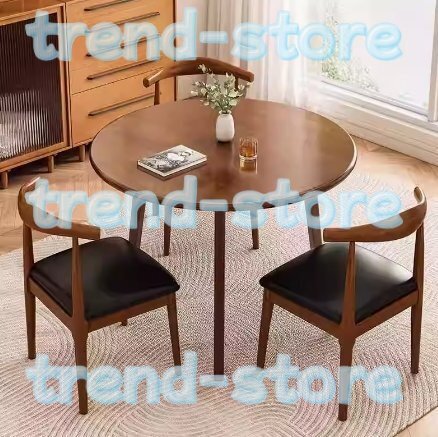 テーブルと椅子の組み合わせ 丸ダイニングテーブルと椅子セット レジャーテーブルと椅子セット 80cm 椅子3脚拍卖