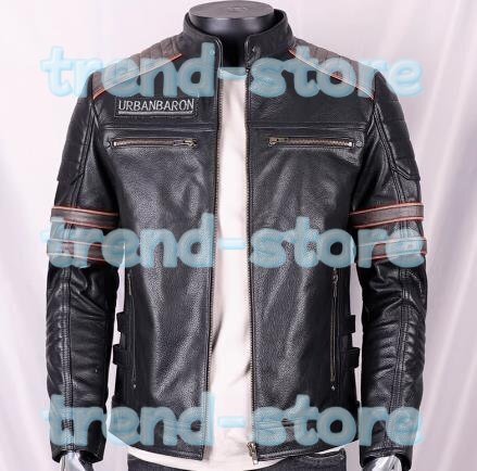 人気推薦★ブラック 牛革100% ライダースジャケット 防寒 メンズ 革ジャン上着 カジュアル レザージャケット★サイズ選択可能拍卖