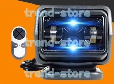 品質保証★ サーチライト 船 LED スポットライト 60W自動車、ヨットLEDリモートサーチライト 船用サーチライト F236拍卖