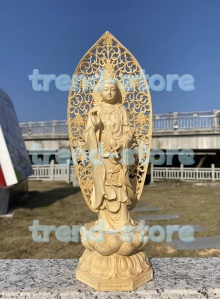 極上品 開運厄除 仏像 木彫 勢至菩薩 檜木拍卖