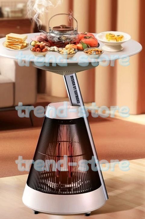 取り外し可能なテーブルストーブヒーター 1500Wスマートスペースヒーター 独立した温度制御付き 5秒加熱 家庭用多機能拍卖