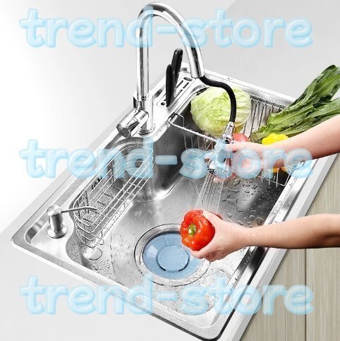 高級 キッチンツール 台所 シンク 流し台 多層濾過 ステンレス 大容量 便利 簡単に安装 天然抗菌拍卖