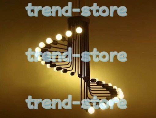 美品登場 26灯 ペンダントライト LED シャンデリア 螺旋 天井 照明器具 ランプ シーリングライト インテリア拍卖