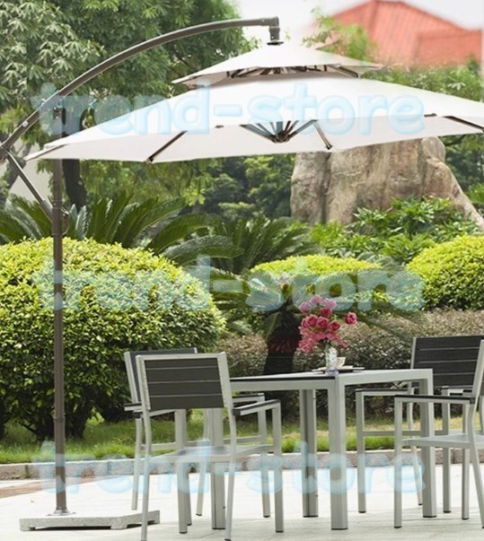 パラソル ガーデンパラソル270cm パラソルカバー 風に強い 撥水 ンドル開閉 360度回転 ビーチパラソル ガーデニング 庭 テラス アウト拍卖