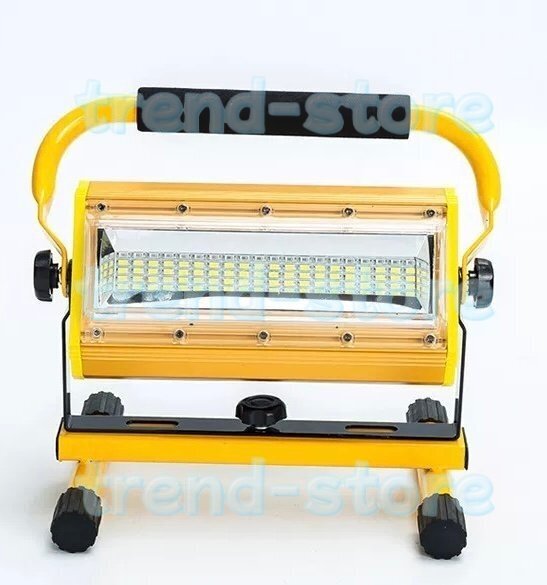 充電式 LED 投光器 ポータブル 屋外用 ledライト 360°回転 100W 昼光色 6000K 警告灯付 手持ち 吊下げ 置き型 作業灯 アウトドア 釣り拍卖