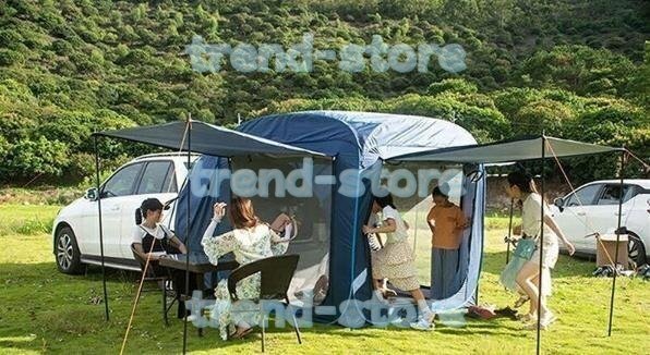 大人気 カーサイドタープ トランクテント 車中泊テント 車と連結 SUVラポップアップテント ンドフィールド リアゲート ハッチバックテント拍卖