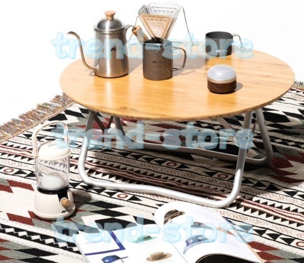 新品★折りたたみ式 円形 丸形 テーブル キャンプ アウトドア お釣り 登山 花見 屋内 屋外 コンパクト 持ち運べ 超軽量携帯便利拍卖