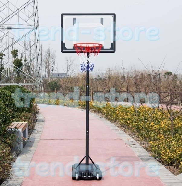 バスケットゴール 高度 305cm 7号球対応 屋外 室内 バスケットゴール 簡易 調節可能 移動式 練習用 バスケットボール 自立式 工具付き拍卖