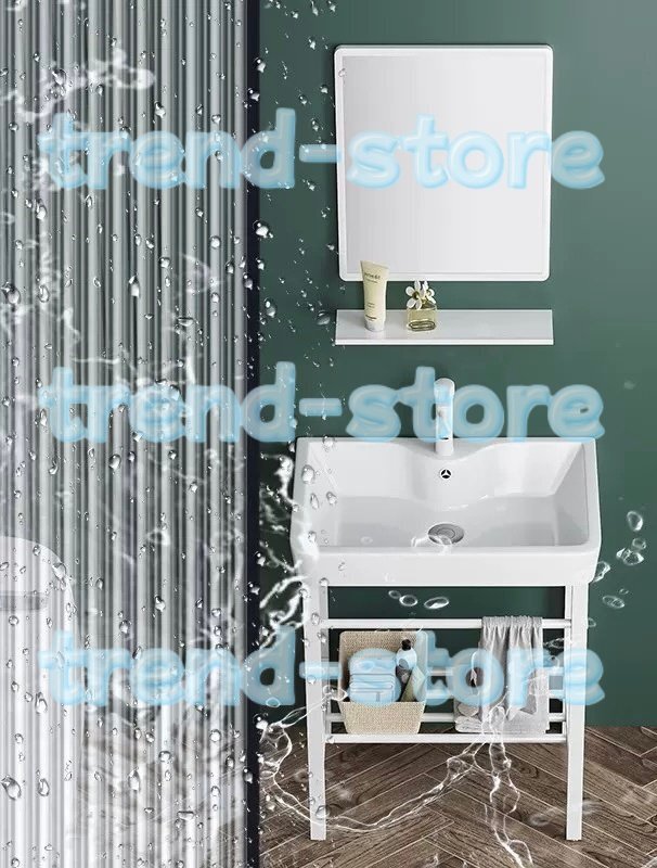 洗面台セット 洗面台 ガーデン シンク キッチン シンク 洗面台 流し台 流し台 屋外 セラミックシンク ステンレス製ブラケット 44x36x77cm拍卖