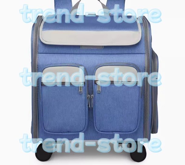 ペットキャリーバッグ ペットキャリーカート キャスター付き 4輪 多頭 猫犬用 小型犬 犬 子猫 ペットキャリー キャリーバッグ拍卖