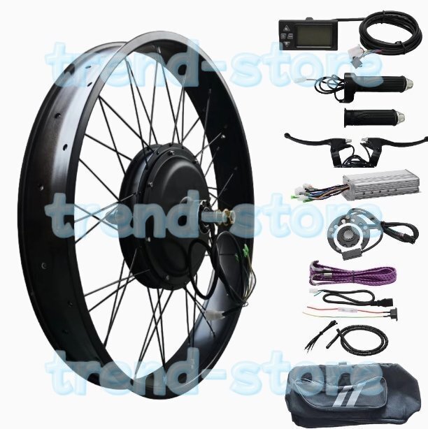 電動自転車変換キットリアモーター&リムキット PASセンサーバイクブレーキシフターキット 20インチ 1500w拍卖