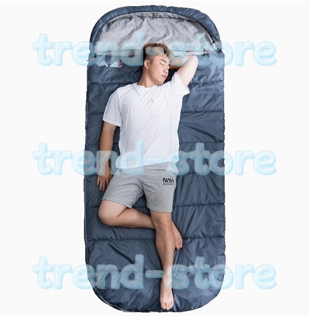 人気推薦 寝袋 1.55kg 封筒 軽量 キャンプ アウトドアシュラフ 1人用 大きいサイズ 快適な温度:15* 春秋 夏用 洗える拍卖