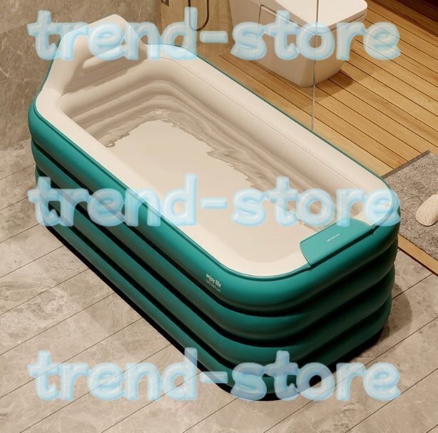 自動充気 滑り止め 折り畳み式浴槽 家庭用浴室 バスタブ お風呂桶 収納簡単 設置簡単 使いやすい 大人用子供用 保温 1.4M 四層拍卖