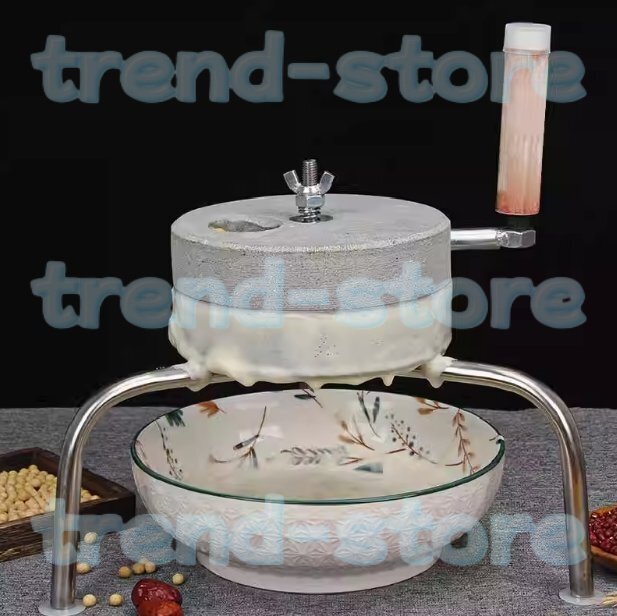 石臼挽き器 家庭用 製粉機 手挽き穀物製粉機 御影石 いしうす ひき臼 ひきうす グラインダー 粉 ミル 小麦 手動 卓上型 穀物粉砕機 17CM拍卖