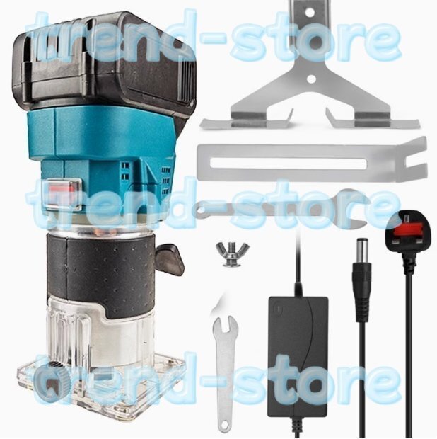 電動 18v 工具 電動トリマ 電動ルーター コードレス 充電式 トリミング マキタ バッテリー専用 互換 バッテリー 充電器付き拍卖