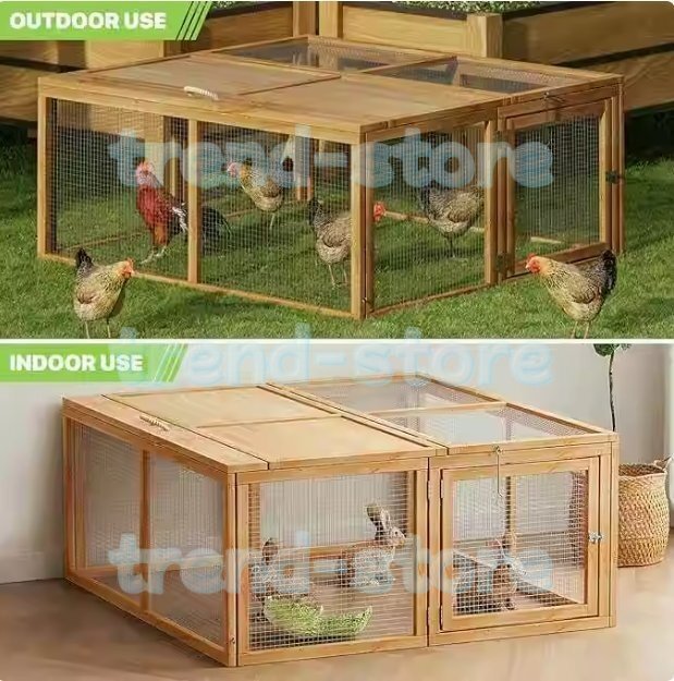 木製 ウサギ ニワトリ小屋 飼育 アヒル 鳥かご 犬屋 猫ペット あひる小屋 オウム 養殖 室内外 逃げ出防止拍卖