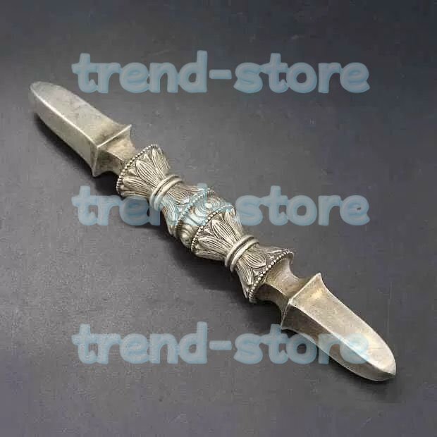 「密教法具 寺院仏具」真言宗 金剛杵 独鈷杵 仏具 銅製 磨き仕上げ 長さ32cm拍卖