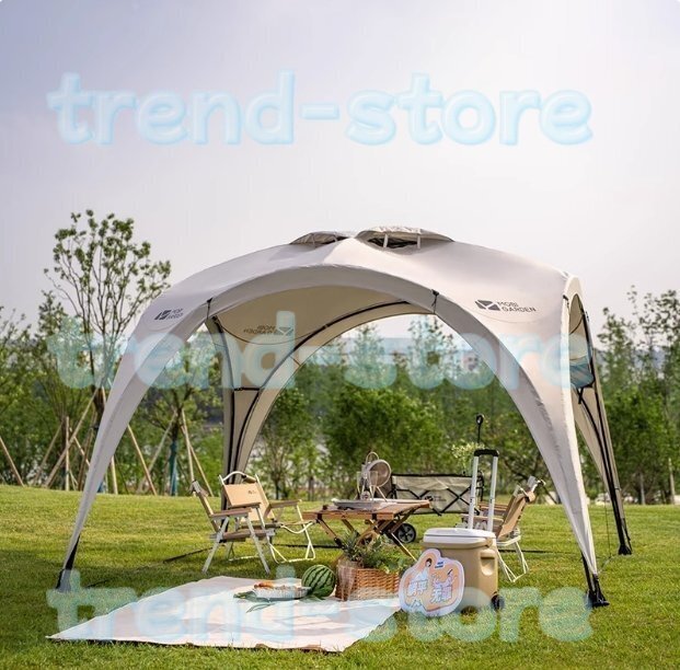 パーティーシェード タープ テント シェード イベントBBQ アウトドア キャンピング 雨よけ 日よけ UV50+ 通気性抜群 コンパクト ブラウン拍卖