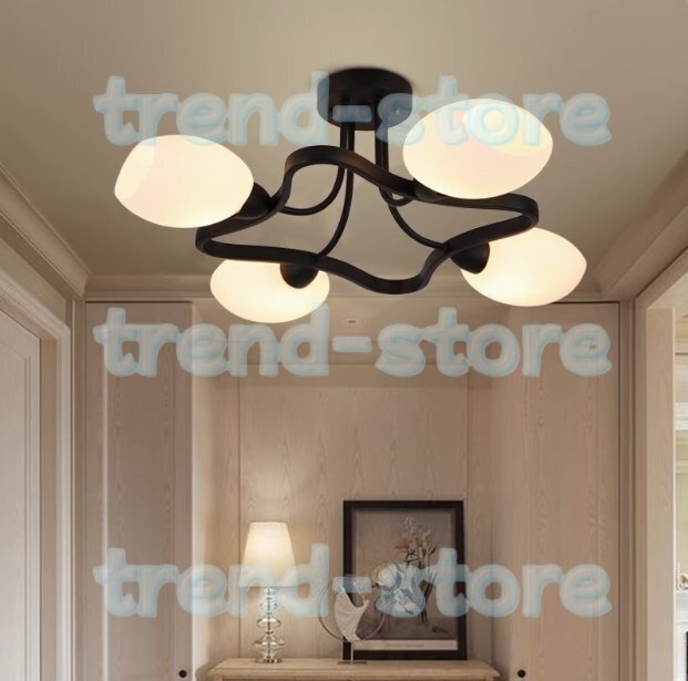 ヴィンテージ シャンデリア 4灯 北欧 ミッドセンチュリー ランプ 照明 ライト拍卖