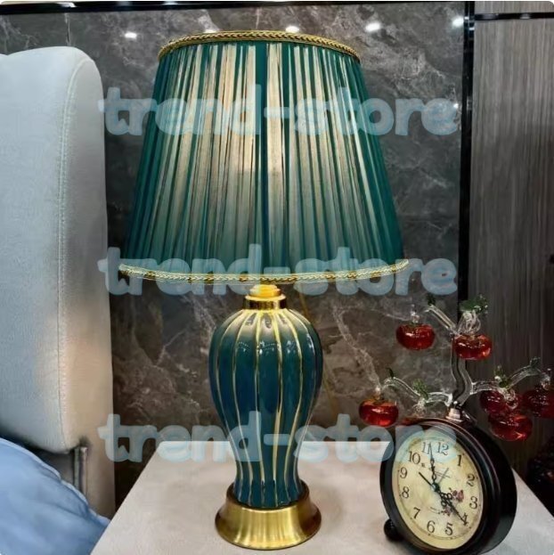 照明スタンドライト テーブルランプ デスクライト. 高級陶器卓上ステンド拍卖