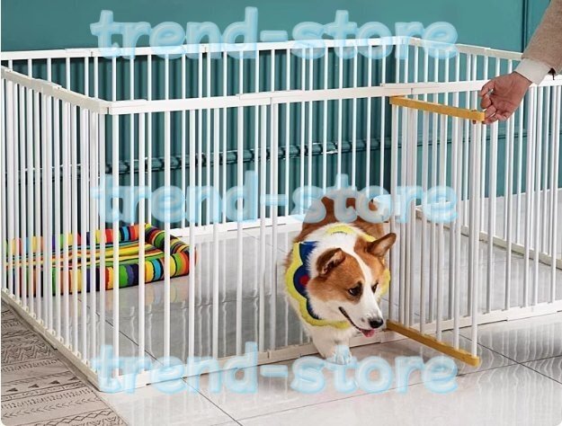 ペットサークル 大型犬 門構え 折りたたみ ペット メッシュ サークル ケージ ゲージ ペット用サークル 猫 小動物 屋外室内用173x89x70cm拍卖