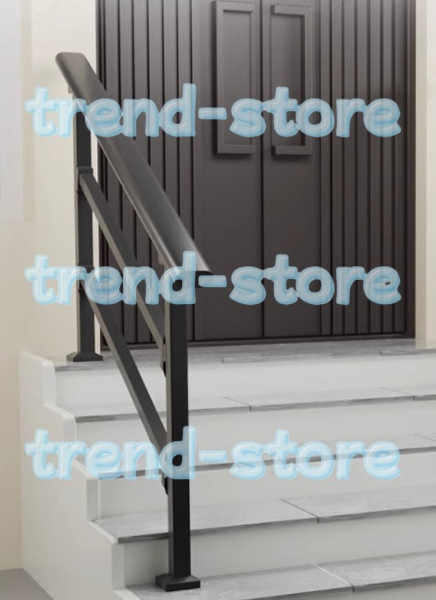 屋外手すり 階段 室内 玄関 階段用 DIY 手摺 ステップ用手すり 角度調整可能 錬鉄製 防錆 安全 滑り止め 移行用手すり 高齢者 4段-137.6CM拍卖