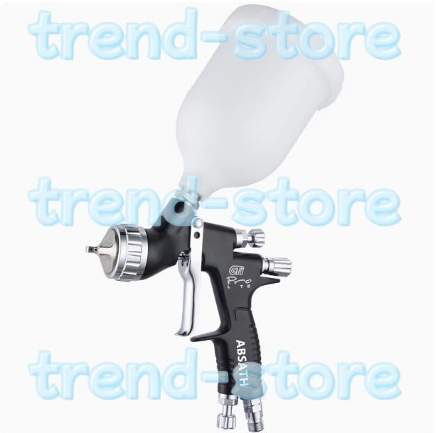 ガン スプレーガン 口径1.3mm 重力式 各種塗装作業に 塗料カップ付 DIY用品 エアーツール エアーガン 自動車補修専用 ブラック拍卖