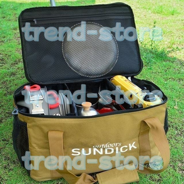 炙りやケース キャンプバッグ 大型収納 お皿やボンベ収納 手提げ 肩掛け エステル製 キャンプ用品拍卖