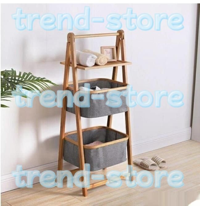 ランドリーバスケット 3段 洗濯かご 洗濯物入れ 脱衣カゴ ランドリーラック ワゴン ランドリー収納 ランドリーボックス 持ち運び拍卖