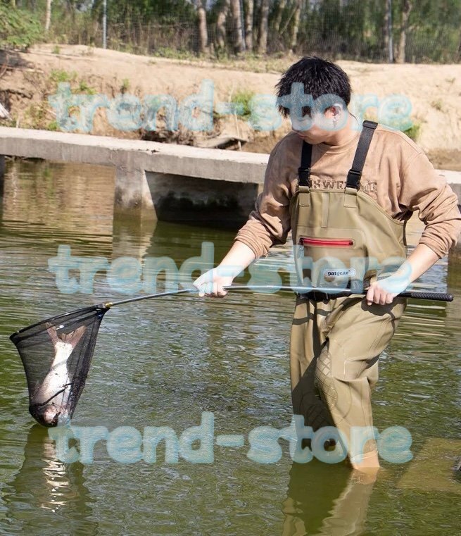 Goture Bootfoot 胸シギ通気性 & 100% 防水ウェイダーと調整ベルト & 防水ケース用/ 狩猟拍卖