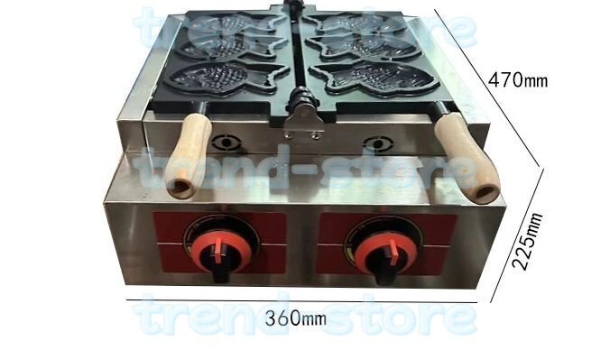 品質保証★たい焼き器 業務用 電気 6匹 6個 重ね合わせ式拍卖