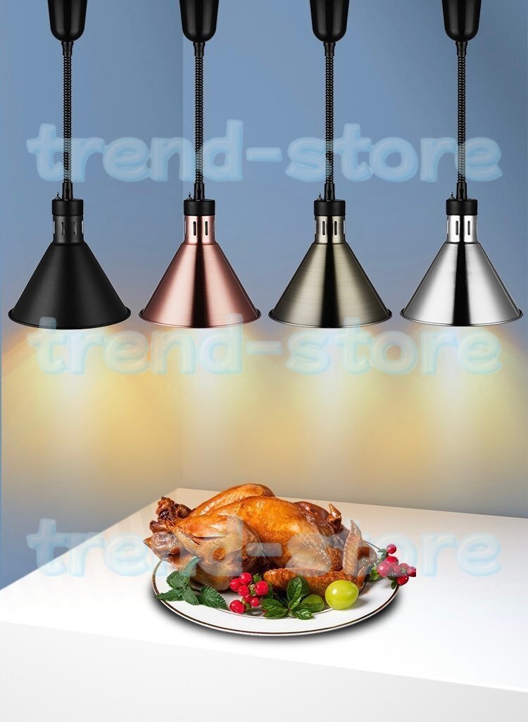 フードウォーマー保温型卓上用品 食べ物加熱灯 ビュッフェ 食べ放題 レストラン ライト 家庭用 業務用100-110V拍卖