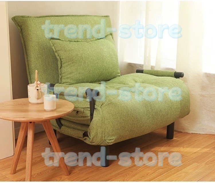 ソファベッド 折りたたみ 3WAY ファブリック生地 カウチソファー 幅60 肘付き 一人掛け 二人掛け カウチ リクライニング 一人暮らし 組立品拍卖